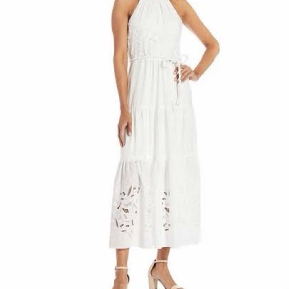 Alex Marie Dresses & Skirts - NWT Alex Marie Angelica Dress| Size 6 White Halter Maxi Dress
